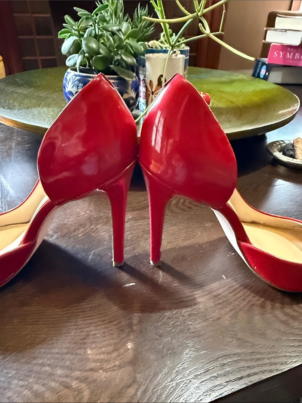 Jessica Simpson Red Patent Pointed-Toe Stiletto Pumps - Picture 6 of 12